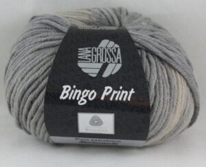 Bingo print 623 beige grijs-0