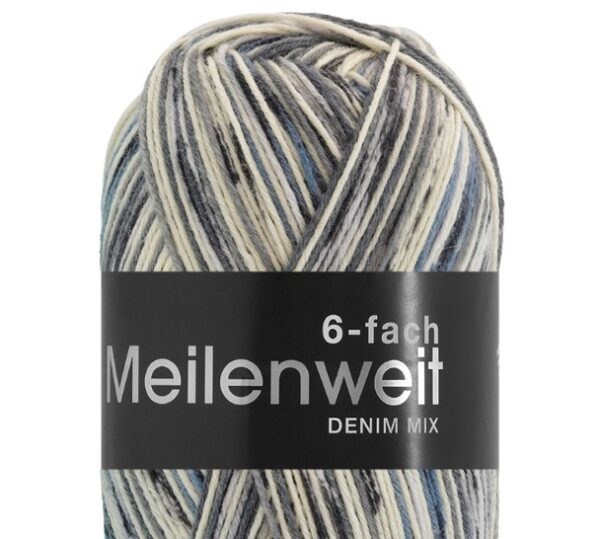 Meilenweit 6 Fach Denim Mix 9627